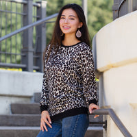 Load image into Gallery viewer, 10433 - Leopard Print Long Sleeve Top - Leopard

