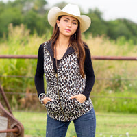 Load image into Gallery viewer, 10451 - Leopard Reversible Vest with Pockets
