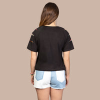 Load image into Gallery viewer, 10535 - Half Sleeve Top with Cut Sleeves
