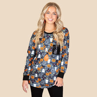 Load image into Gallery viewer, 10625 - Halloween Long Sleeve Top with Sequin Pocket
