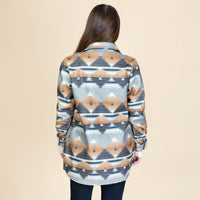 Load image into Gallery viewer, 10630 - Aztec Print Shacket with Pockets
