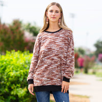 Load image into Gallery viewer, 10656 - Knit Long Sleeve Sweater - Brown
