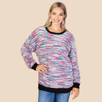 Load image into Gallery viewer, 10656 - Knit Long Sleeve Sweater - Multi
