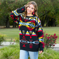 Load image into Gallery viewer, 10670 - Geometric Print Sweater
