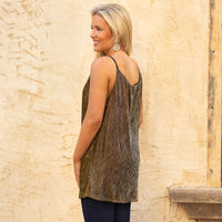 Load image into Gallery viewer, 10716 - Shimmery Multi Gold Tank Top

