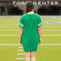 Load image into Gallery viewer, 10719 - Game Day Sequin T Shirt Dress with Pockets - Kelly Green
