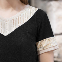 Load image into Gallery viewer, 10738 - Half Sleeve top with Sequin
