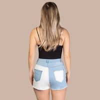 Load image into Gallery viewer, 10761 - Denim Color Block Shorts
