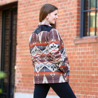 Load image into Gallery viewer, 10918 - Western Print Blazer with Sequin and Pockets
