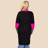 Load image into Gallery viewer, 10920 - Color Block Cardigan with Pockets
