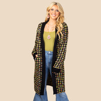 Load image into Gallery viewer, 10925 - Multi Pattern Cardigan with Pockets
