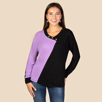Load image into Gallery viewer, 10944 - Color Block Long Sleeve Top
