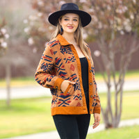 Load image into Gallery viewer, 10962 - Fall Geometric Print Jacket
