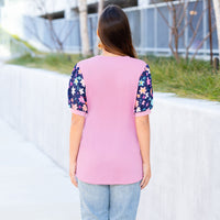 Load image into Gallery viewer, 10993 - Floral Half Sleeve Top

