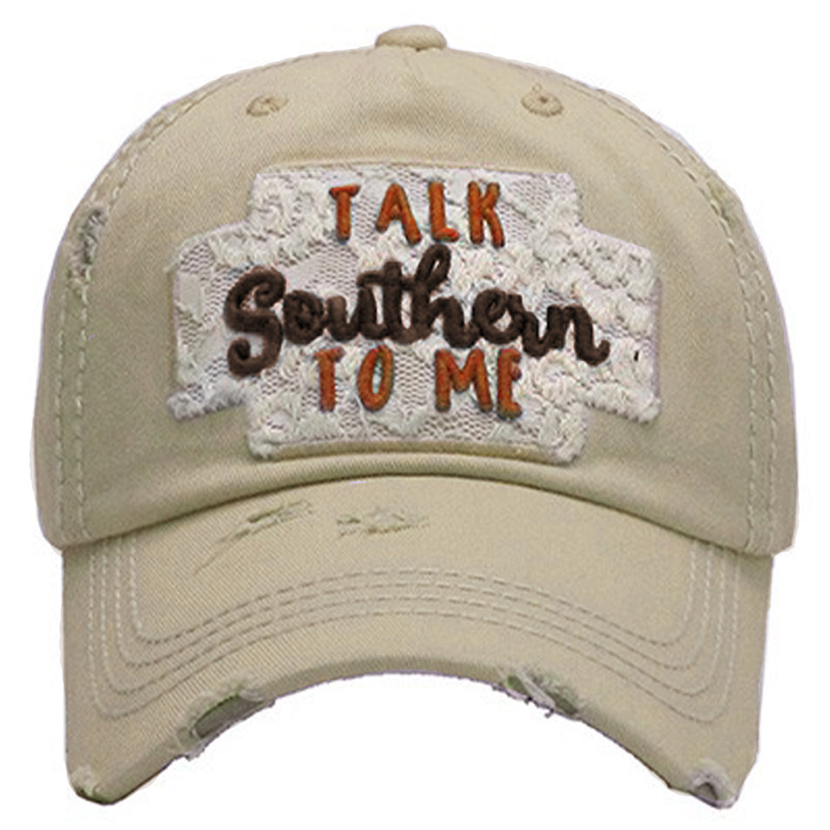 1121 - Talk Southern To Me Hat - Stone