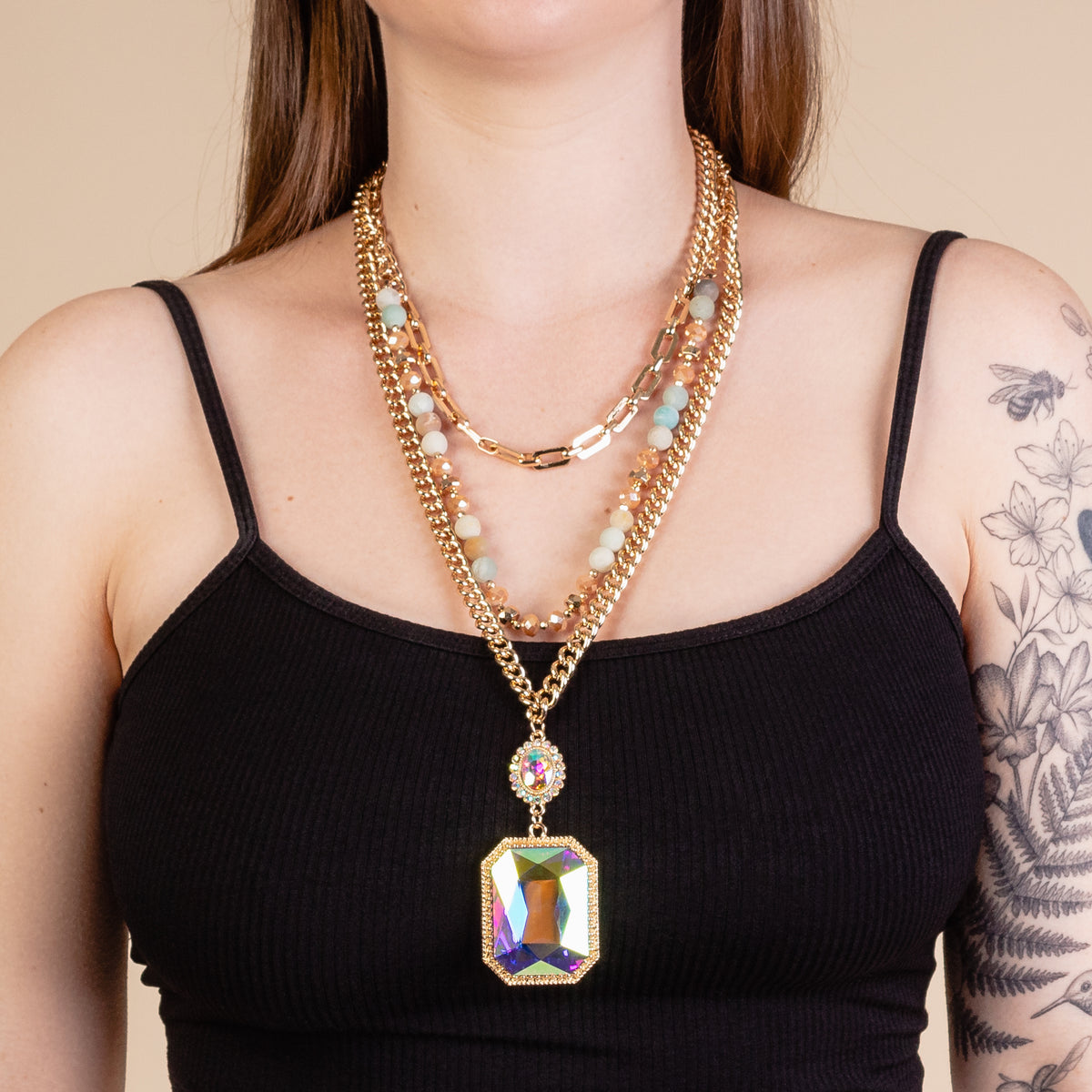 1148 - Crystal Necklace - Amazonite