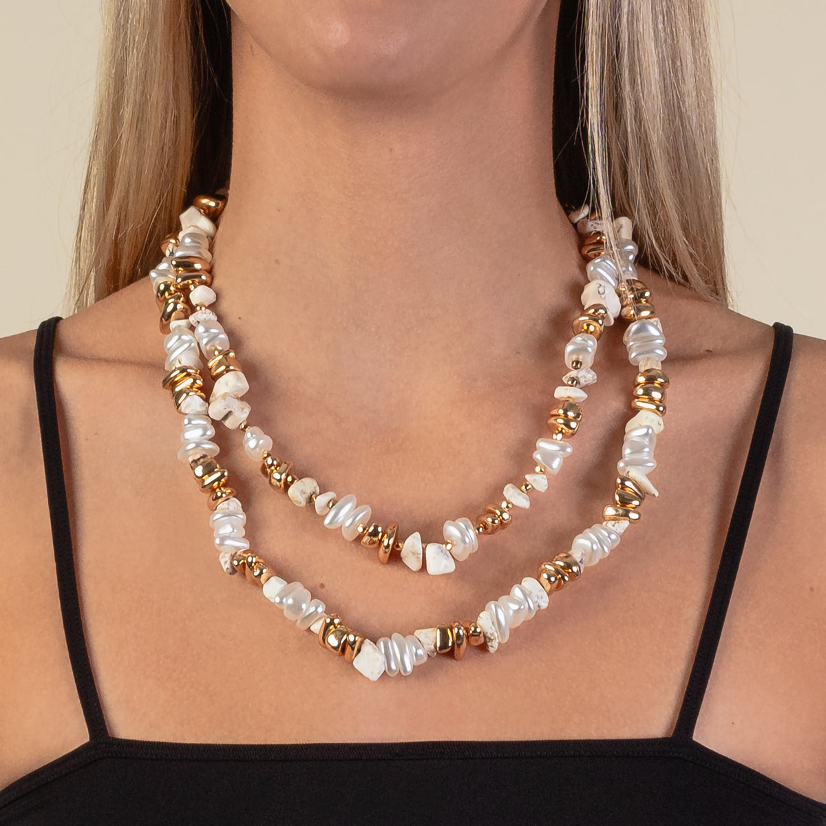 1201 - Squash Blossom Necklace - Ivory