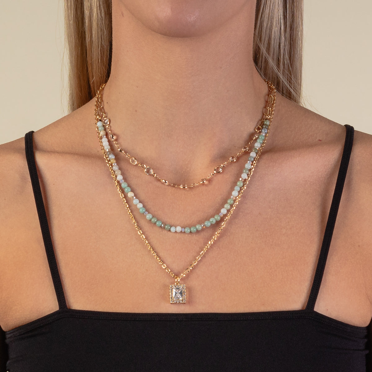 1202 - Dainty Necklace - Amazonite