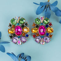 Load image into Gallery viewer, 1330 - Rhinestone Earrings - Multi
