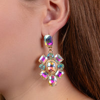 Load image into Gallery viewer, 1368 - Crystal Drop Earrings - AB
