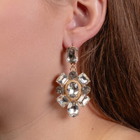 Load image into Gallery viewer, 1368 - Crystal Drop Earrings - Clear
