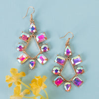 Load image into Gallery viewer, 1371 - Crystal Earrings - AB
