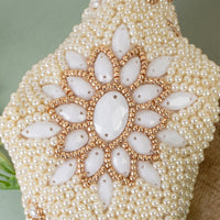 Load image into Gallery viewer, 1573 - Beaded Headband - White
