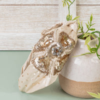 Load image into Gallery viewer, 1575 - Flower Headband - Gold
