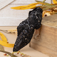 Load image into Gallery viewer, 1579 - Beaded Headband - Black
