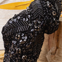 Load image into Gallery viewer, 1579 - Beaded Headband - Black
