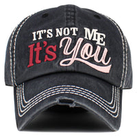 Load image into Gallery viewer, 1640 - It's Not Me It's You Hat - Black
