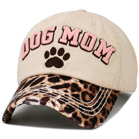 Load image into Gallery viewer, 1646 - Dog Mom Hat - Leopard
