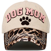 Load image into Gallery viewer, 1646 - Dog Mom Hat - Leopard
