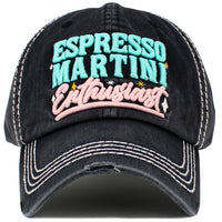 Load image into Gallery viewer, 1647 - Espresso Martini Enthusiast Hat - Black
