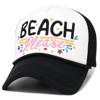 Load image into Gallery viewer, 1652 - Beach Please Hat - Black
