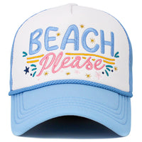 Load image into Gallery viewer, 1652 - Beach Please Hat - Blue
