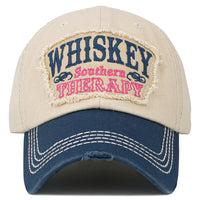 Load image into Gallery viewer, 1654 - Whiskey Southern Therapy Hat - Blue
