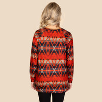 Load image into Gallery viewer, 20141 - Abstract Print Western Long Sleeve Top
