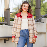 Load image into Gallery viewer, 20148 - Fall Plaid Jacket with Pockets
