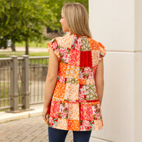 Load image into Gallery viewer, 20181 - Floral Top with Butterfly Sleeves
