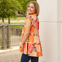 Load image into Gallery viewer, 20181 - Floral Top with Butterfly Sleeves
