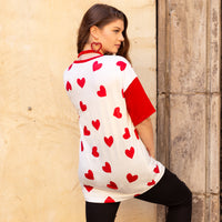 Load image into Gallery viewer, 20202 - Heart Print Top
