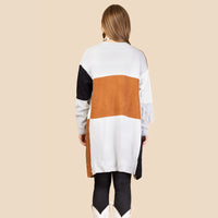 Load image into Gallery viewer, 20211 - Western Color Block Cardigan
