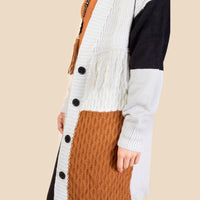 Load image into Gallery viewer, 20211 - Western Color Block Cardigan
