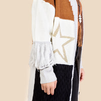 Load image into Gallery viewer, 20211 - Western Color Block Cardigan
