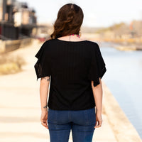 Load image into Gallery viewer, 20283 - Half Sleeve Top with Lace Detail
