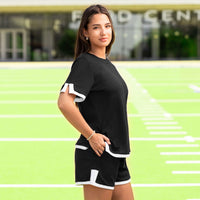 Load image into Gallery viewer, 30038 - Game Day Top &amp; Shorts Set with Pockets - Black
