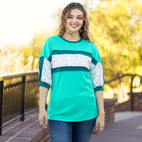 Load image into Gallery viewer, 30043 - Leopard Color Block Sweatshirt
