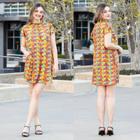 Load image into Gallery viewer, 30054 - Geometric Print Dress with Pockets
