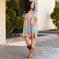 Load image into Gallery viewer, 30065 - Multicolor Leopard Print Dress with Pockets
